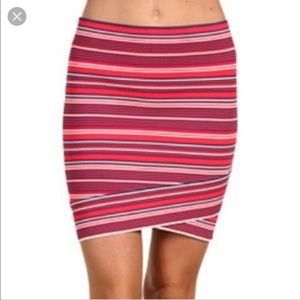 BCBGMaxazria bondage mini skirt